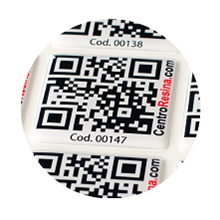 domed stickers managed with variable data